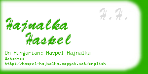 hajnalka haspel business card